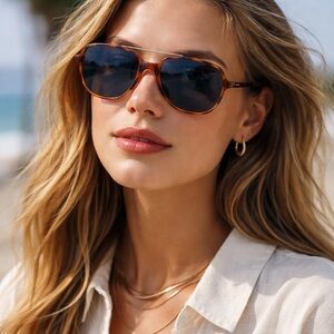 Carrera Maverick 119/S Havana Blue Aviator Sunglasses 55mm Unisex w Case